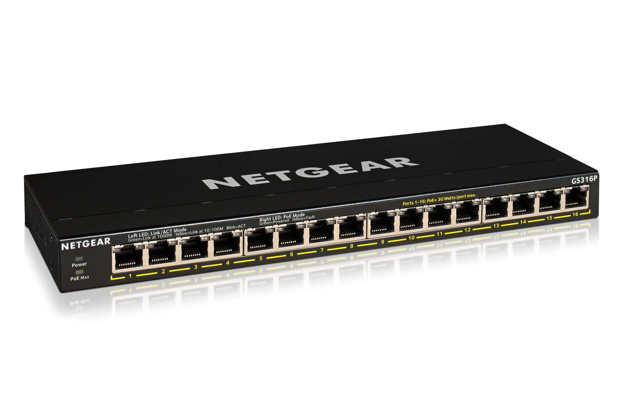 16 port Gigabit Unmanaged Switch w/ 16 PoE+ (183W), Metal, Fanless - LINKO SMART TECHNOLOGY LIMITED