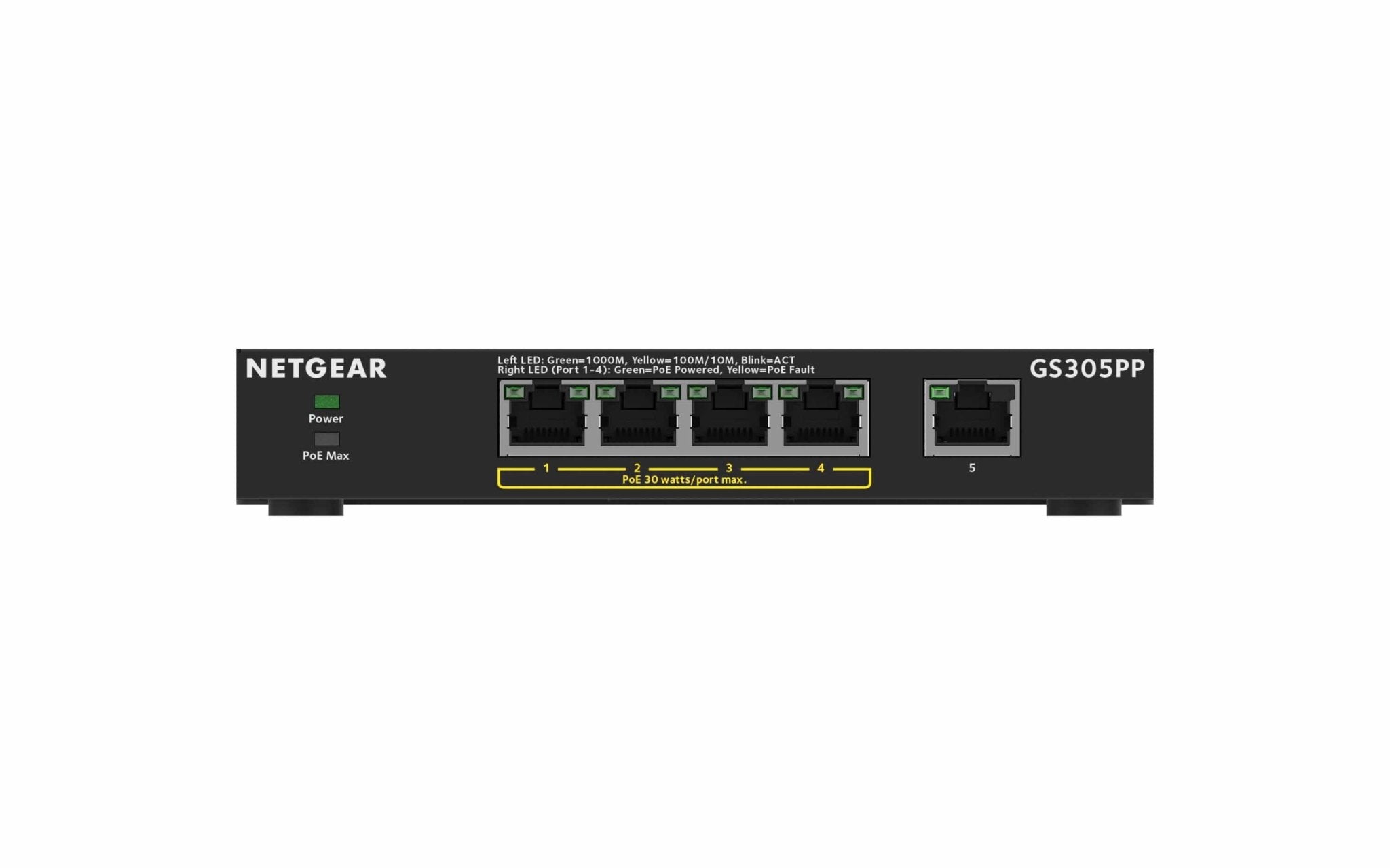 5 - port Gigabit Unmanaged Switch w/4 PoE+ (83W), Metal, Fanless - LINKO SMART TECHNOLOGY LIMITED