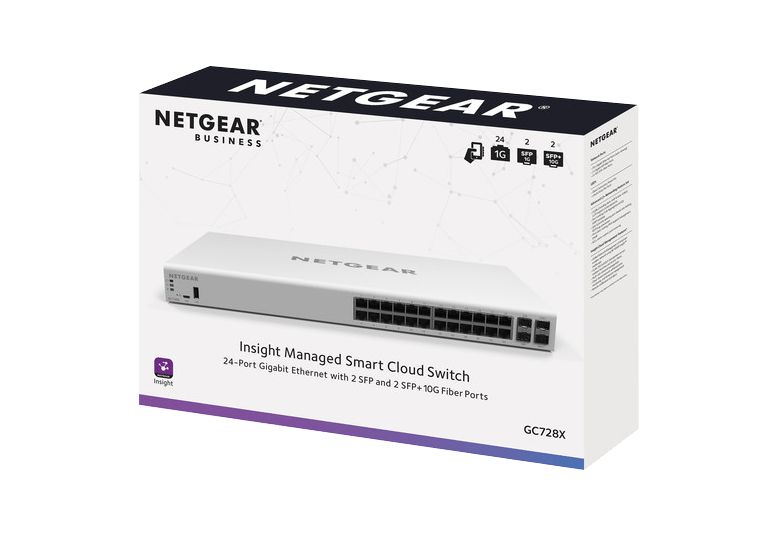 Insight Managed 24 - Port Gigabit Smart Cloud Switch with 2 SFP and 2 SFP+ Fiber Ports - LINKO SMART TECHNOLOGY LIMITED