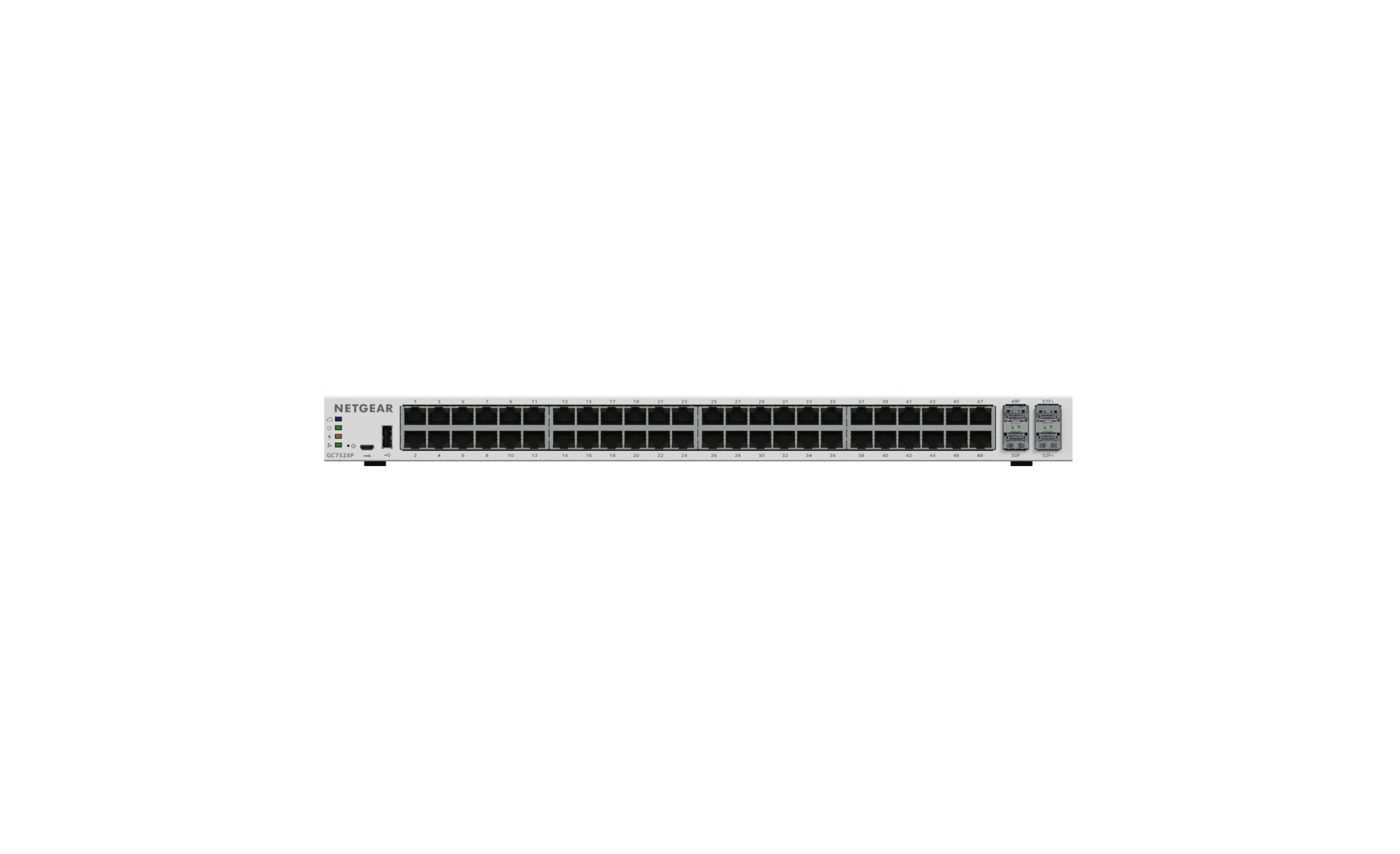 Insight Managed 48 - Port Gigabit PoE+ (505W) Smart Cloud Switch with 2 SFP and 2 SFP+ Fiber Ports - LINKO SMART TECHNOLOGY LIMITED