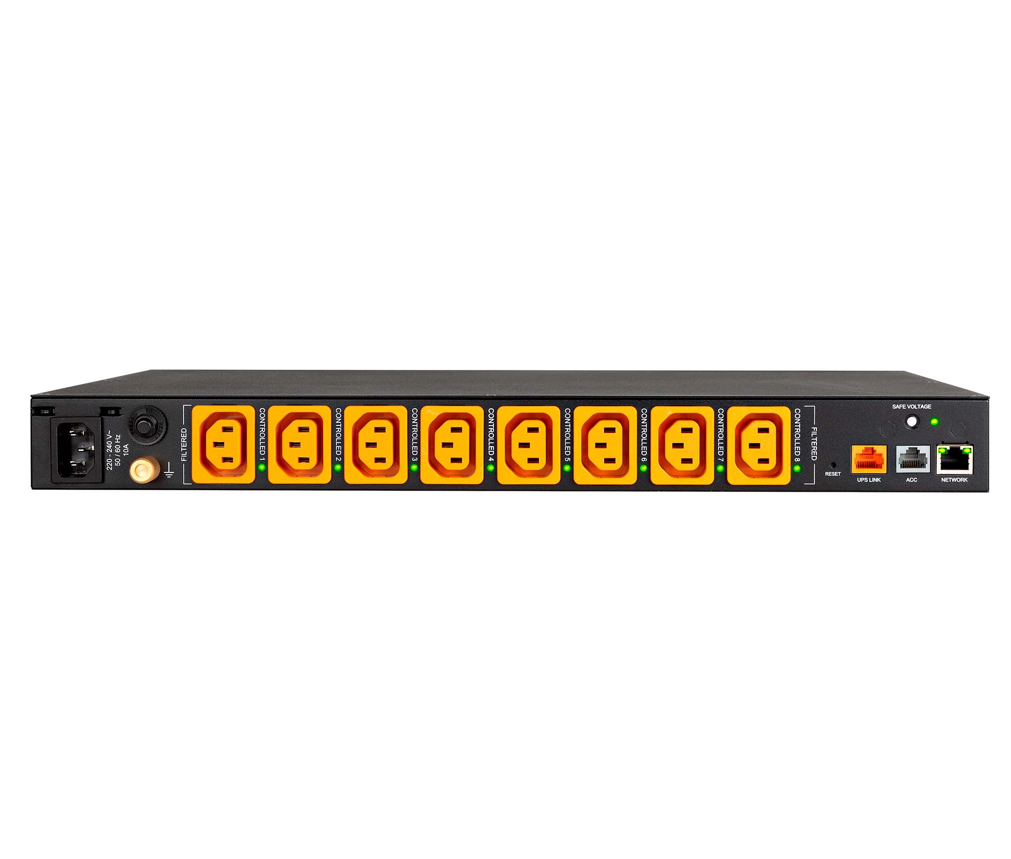 WattBox® 1U Integrated Faceplate IP Power Conditioner | 8 Individually Metered & Controlled Outlets WB - 800ICH1U - IPVM - 8 - LINKO SMART TECHNOLOGY LIMITED